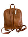 Madewell Tan Brown Leather Zip Close Backpack Adjustable Strap Bag Tan Brown