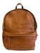Madewell Tan Brown Leather Zip Close Backpack Adjustable Strap Bag Tan Brown