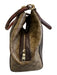 Coach Brown, Purple & Beige Coated Canvas & Leather Zip Pocket Two Handle Bag Brown, Purple & Beige