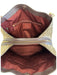 Coach Brown, Purple & Beige Coated Canvas & Leather Zip Pocket Two Handle Bag Brown, Purple & Beige