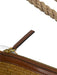 Marni Brown, Beige & Black Print Straw Woven Rope Strap Zip Top Shoulder Bag Brown, Beige & Black Print