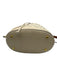 Tory Burch Cream, Gray & Brown Leather Monogram Drawstring Top Bucket Bag Cream, Gray & Brown