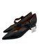 Farrutx Shoe Size 40 Black Leather Upper Buckle Detail Pointed Toe Pumps Black / 40