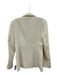 Theory Size 4 Cream White Triacetate Blend Long Sleeve One Button Blazer Jacket Cream White / 4