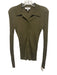 & Other Stories Size XS Olive Green Wool Long Sleeve Button Front Ribbed Top Olive Green / XS