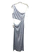 Reformation Size S Silver Polyester Blend Cut Out Midi Dress Silver / S
