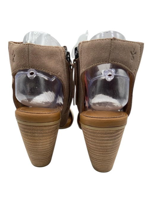 Emu Australia Shoe Size 8.5 Taupe & Cream Suede & Leather Perforated Sandals Taupe & Cream / 8.5