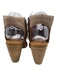 Emu Australia Shoe Size 8.5 Taupe & Cream Suede & Leather Perforated Sandals Taupe & Cream / 8.5