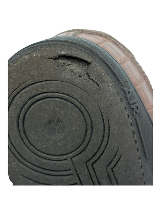 Nike Shoe Size 8.5 AS IS Brown Leather Snake Print Low Top Lace Up Men's Shoes Brown / 8.5