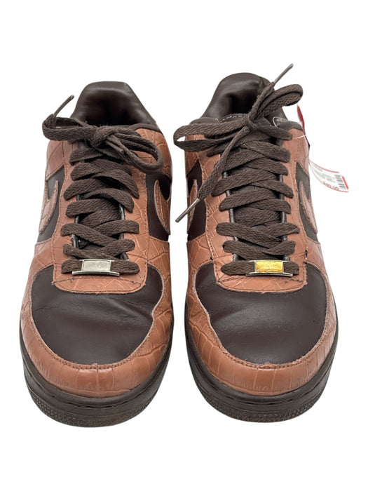 Nike Shoe Size 8.5 AS IS Brown Leather Snake Print Low Top Lace Up Men's Shoes Brown / 8.5