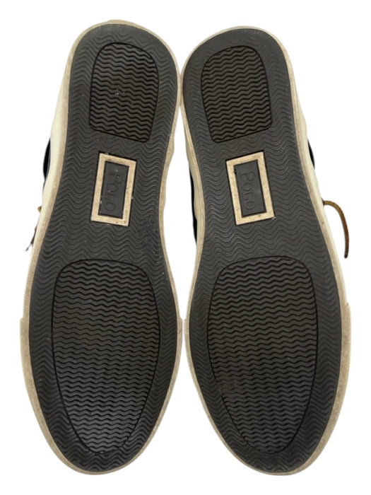 Polo Ralph Lauren Shoe Size 9 Black & Brown Leather High Top Lace Up Men's Shoes Black & Brown / 9