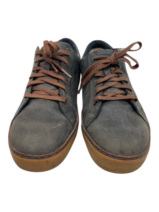 Ugg Shoe Size 9.5 Blue & Brown Leather Low Top Lace Up Men's Shoes Blue & Brown / 9.5