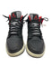Jordan Shoe Size 9.5 AS IS Black, Gray, Red Leather Lace Up Mid Top Men's Shoes Black, Gray, Red / 9.5
