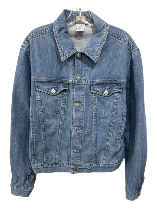 Versace Jeans Couture Size L Light Wash Cotton Denim Medusa Jacket Light Wash / L