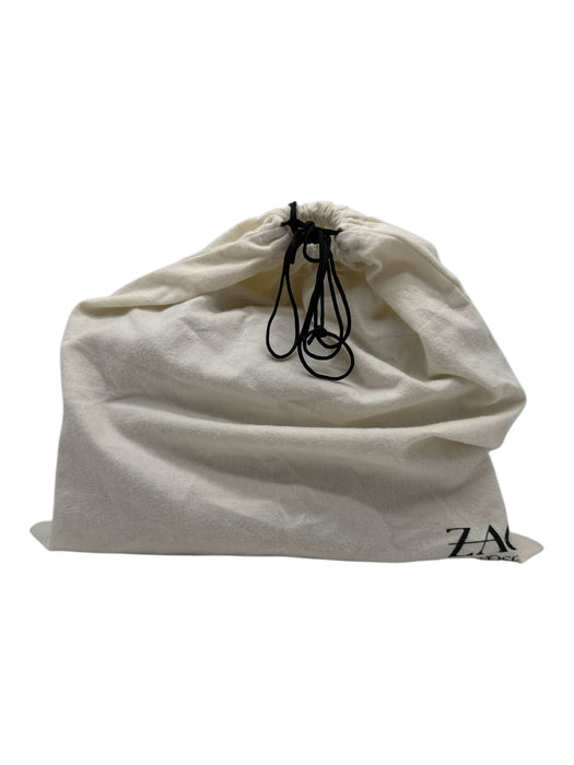 Zac Posen Gunmetal & Gold Leather Gold hardware Flowers Rock Stud Detail Bag Gunmetal & Gold