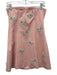 Mare Mare Size Small Light Pink Polyester Silver Accents Butterflies Mini Dress Light Pink / Small