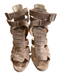 Christian Louboutin Shoe Size 37 Tan Suede Cut Out Detail Ankle Strap Heel Shoes Tan / 37