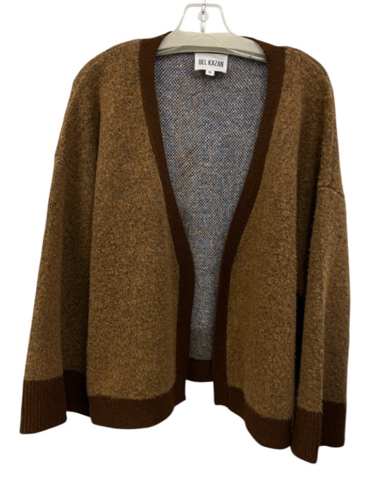 Bel Kazan Size One Size Brown, Blue, White Polyester Blend Long Sleeve Sweater Brown, Blue, White / One Size