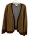 Bel Kazan Size One Size Brown, Blue, White Polyester Blend Long Sleeve Sweater Brown, Blue, White / One Size