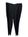 Akris Size 16 Black Wool Blend Side Zip Trouser Straight Leg Pants Black / 16