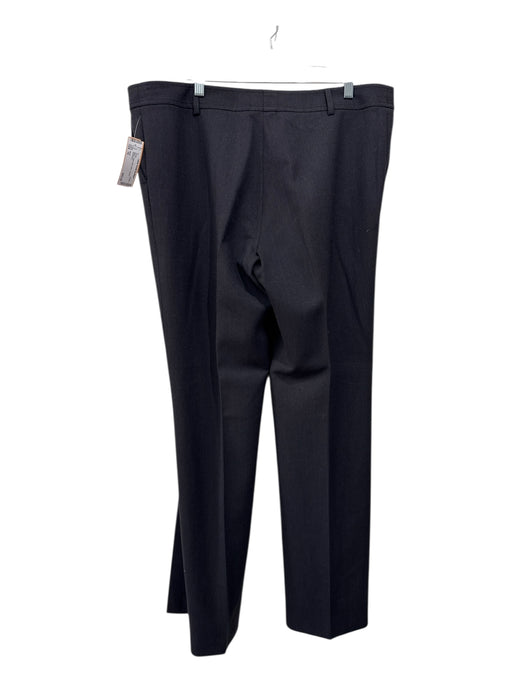 Akris Size 16 Black Wool Belt Loops Trouser Pants Black / 16