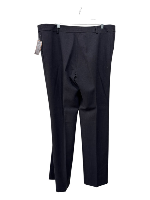 Akris Size 16 Black Wool Belt Loops Trouser Pants Black / 16