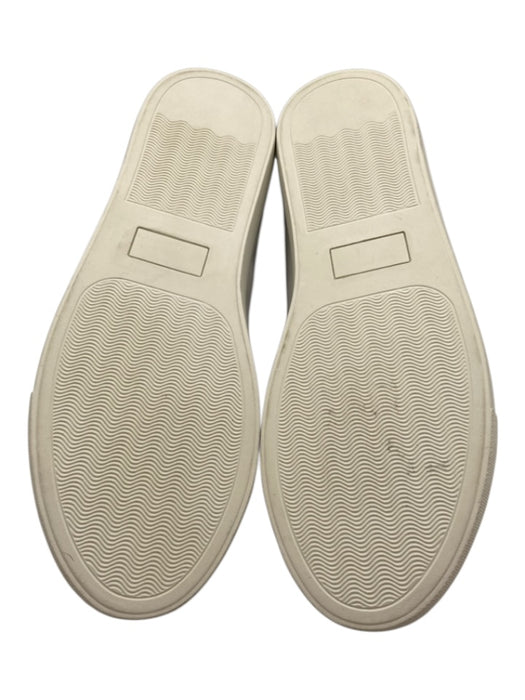 Zadig & Voltaire Shoe Size 41 White & Silver Leather Lace Up Studded Sneakers White & Silver / 41