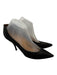 Lanvin Shoe Size 41 Black Satin Bedazzled Pointed Toe Midi Heel Pumps Black / 41