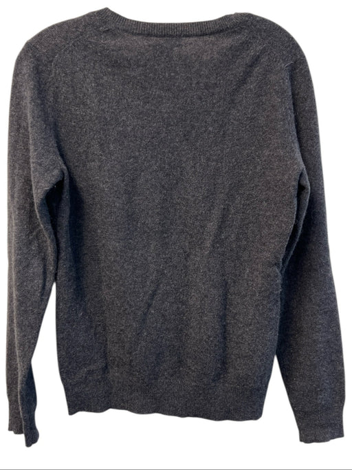 Lord & Taylor Size S Dark Grey Cashmere V Neck Long Sleeve Top Dark Grey / S