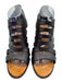 Guiseppe Zanotti Shoe Size 10.5 Black & Tan Leather Stiletto Open Toe Sandals Black & Tan / 10.5