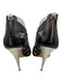 Guiseppe Zanotti Shoe Size 10.5 Black & Tan Leather Stiletto Open Toe Sandals Black & Tan / 10.5