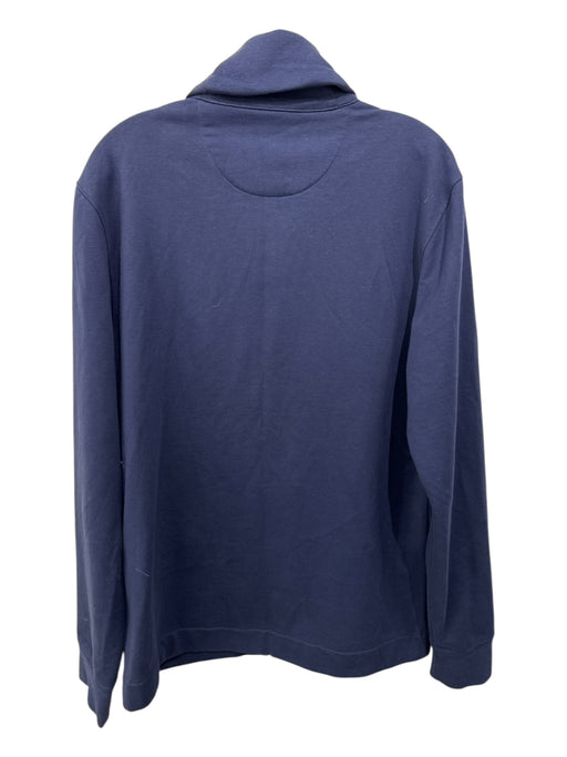 Ralph Lauren Purple Size M Navy Cotton Solid Cardigan Men's Long Sleeve Shirt Navy / M