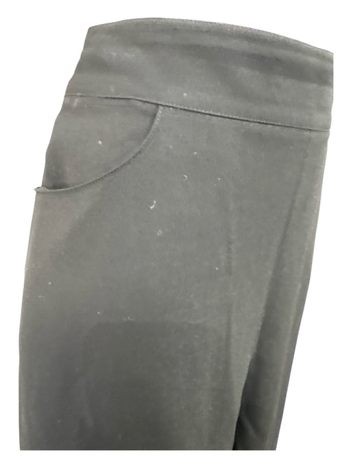 Chanel Size 40 Black Wool Back Zip Pleat Dress Skirt Black / 40