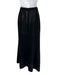 Chanel Size 40 Black Wool Maxi Back Zip Vintage Skirt Black / 40