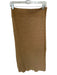 Free People Size L Camel Viscose Blend Elastic Waist Ribbed Midi Skirt Camel / L
