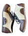 Prada Shoe Size 37.5 Tan & brown Canvas & Leather Loafer lace up Vintage Shoes Tan & brown / 37.5