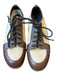 Prada Shoe Size 37.5 Tan & brown Canvas & Leather Loafer lace up Vintage Shoes Tan & brown / 37.5
