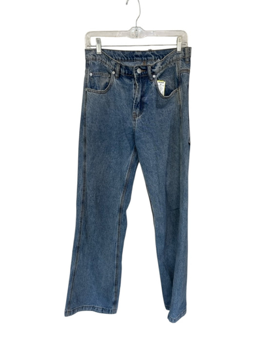 UNIF Size 27 Med Wash Cotton Denim multicolor embellishment Straight Leg Jeans Med Wash / 27