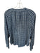 Pilcro Size XL Blue & White Gauze Plaid Button Up Blouse Top Blue & White / XL