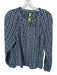 Pilcro Size XL Blue & White Gauze Plaid Button Up Blouse Top Blue & White / XL
