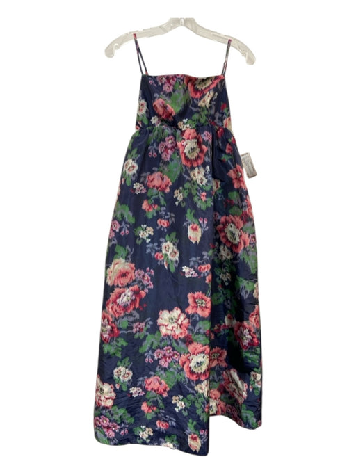 BHLDN Size S Blue, Green, Pink Polyester & Polyamide Spaghetti Strap Midi Dress Blue, Green, Pink / S