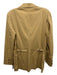 Ralph Size 6 Tan Cotton Blend Tortoise Buttons Patch Pocket Jacket Tan / 6