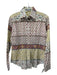 Etro Size S / 42 pale green & multi Cotton Blend paisley & ducks Long Sleeve Top pale green & multi / S / 42
