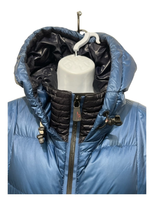 Moncler AS IS - General Wear Size 3 Navy & Blue Polyamide Blend Zipper Jacket Navy & Blue / 3