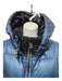 Moncler AS IS - General Wear Size 3 Navy & Blue Polyamide Blend Zipper Jacket Navy & Blue / 3