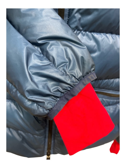 Moncler AS IS - General Wear Size 3 Navy & Blue Polyamide Blend Zipper Jacket Navy & Blue / 3