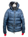 Moncler AS IS - General Wear Size 3 Navy & Blue Polyamide Blend Zipper Jacket Navy & Blue / 3