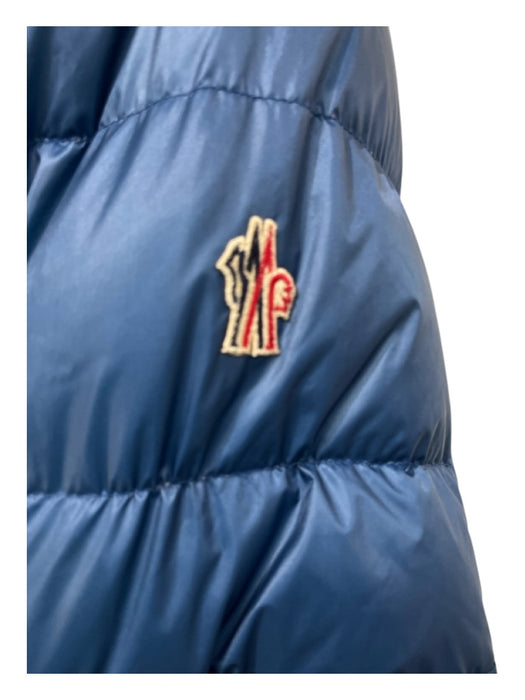 Moncler AS IS - General Wear Size 3 Navy & Blue Polyamide Blend Zipper Jacket Navy & Blue / 3