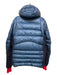 Moncler AS IS - General Wear Size 3 Navy & Blue Polyamide Blend Zipper Jacket Navy & Blue / 3