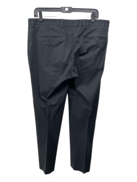 Massimo Rebecchi Size 50 Black Cotton Blend Solid Khakis Men's Pants Black / 50